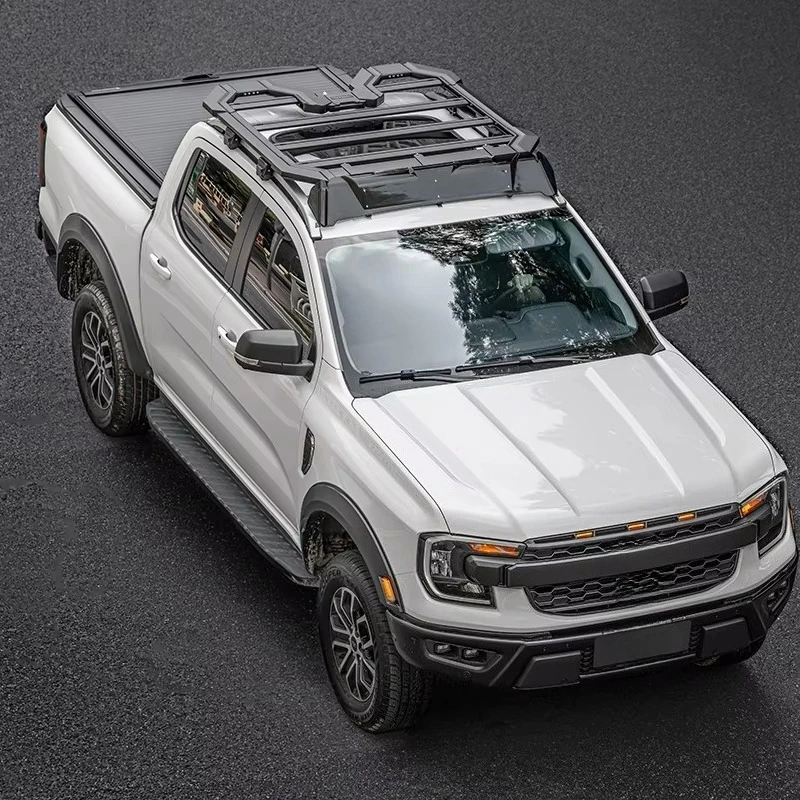 

2025 Newest Ranger T9 Roof Rack - Black Aluminum 4X4 Off-Road Rail Racks with High Load Capacity