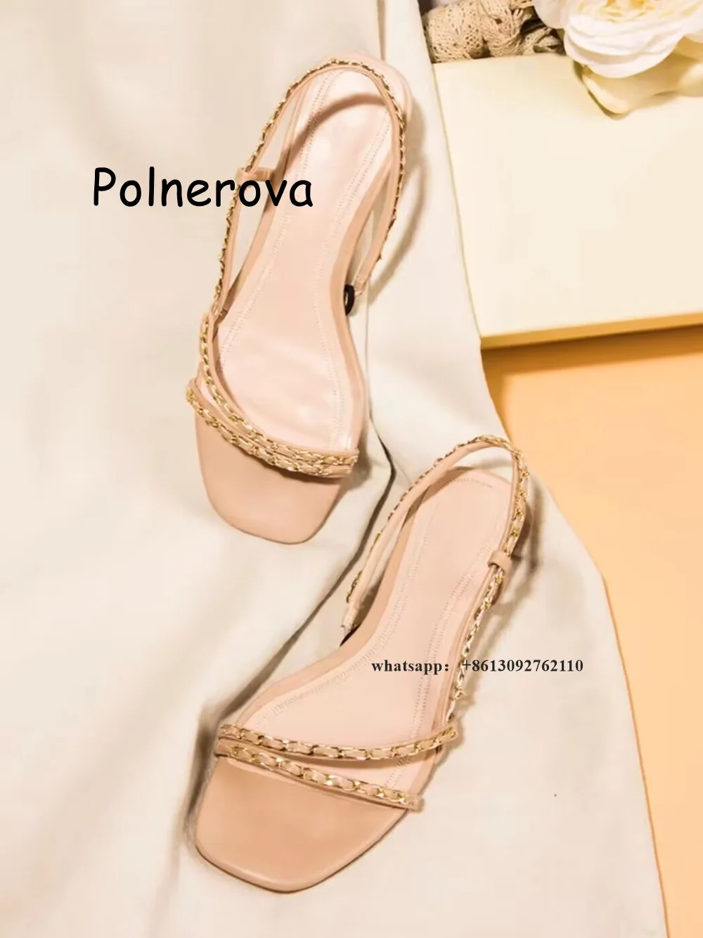 Sandalias con correa trasera para mujer, zapatos planos sin cordones, informales, elegantes, combina con todo, moda de verano