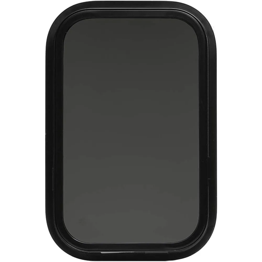 黒色のRV窓（12x18インチ、厚さ1.5インチ、取り付けリング付き）