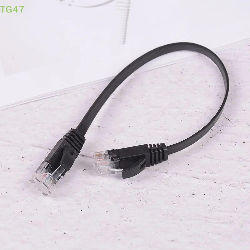 【LS】Black cable rj45 ethernet 10 inch 25cm network cat patch cord internet cat6 wire