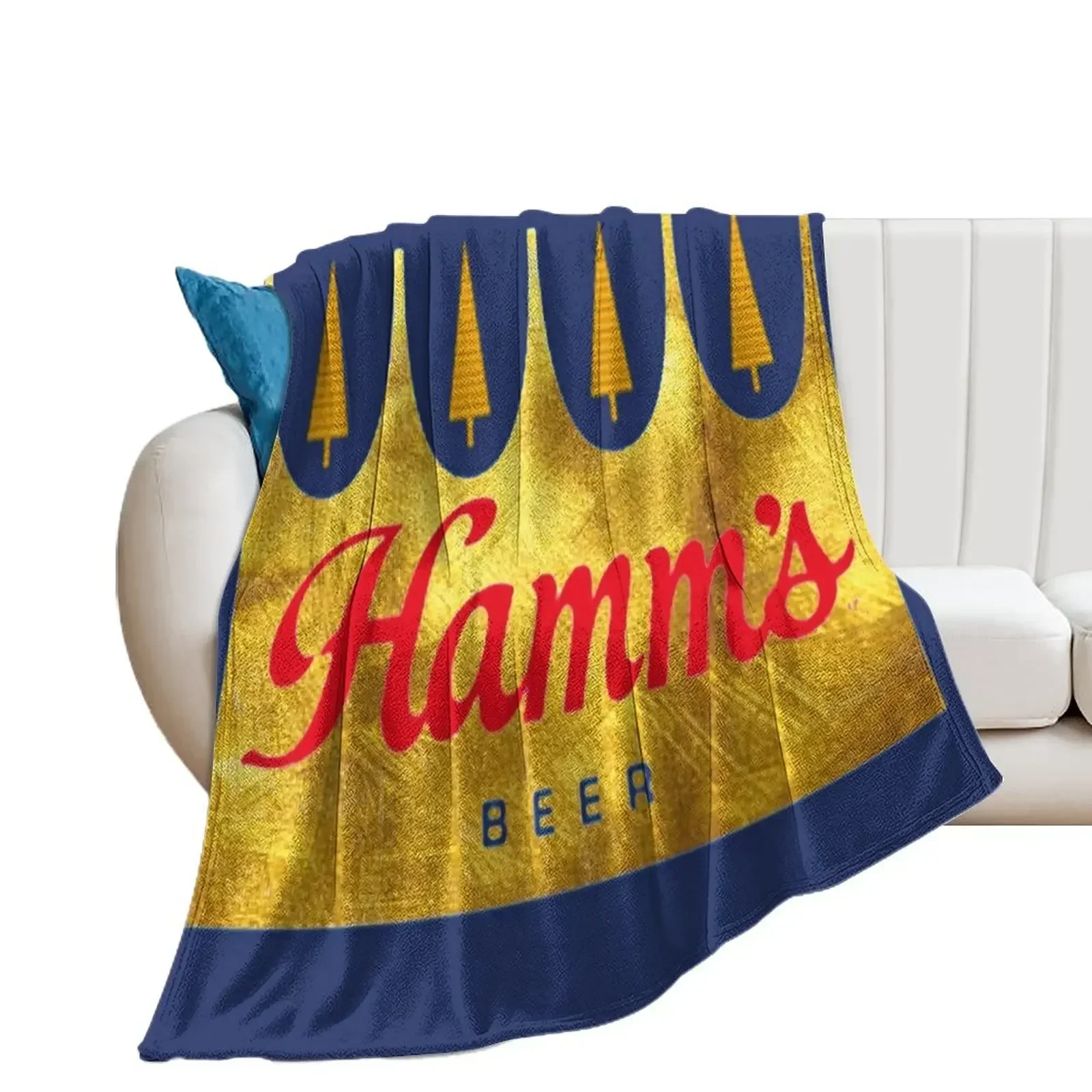 Hamms beer Classic T-Shirt Throw Blanket Bed Fashionable Beach Quilt Luxury St Blankets