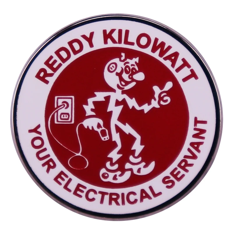 Your Electric Servant X Reddy Kilowatt Enamel Pin Backpack Pins Badge Brooch Jewelry Gifts