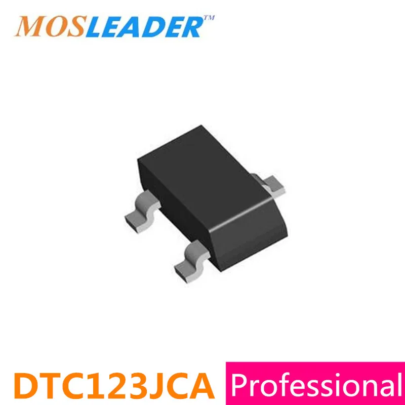 Mosleader SMD DTC123JCA SOT23 1000PCS 3000PCS E42 50V 0.1A 100mA PNP DTC123J DTC123JC DTC123 Chinese High quality