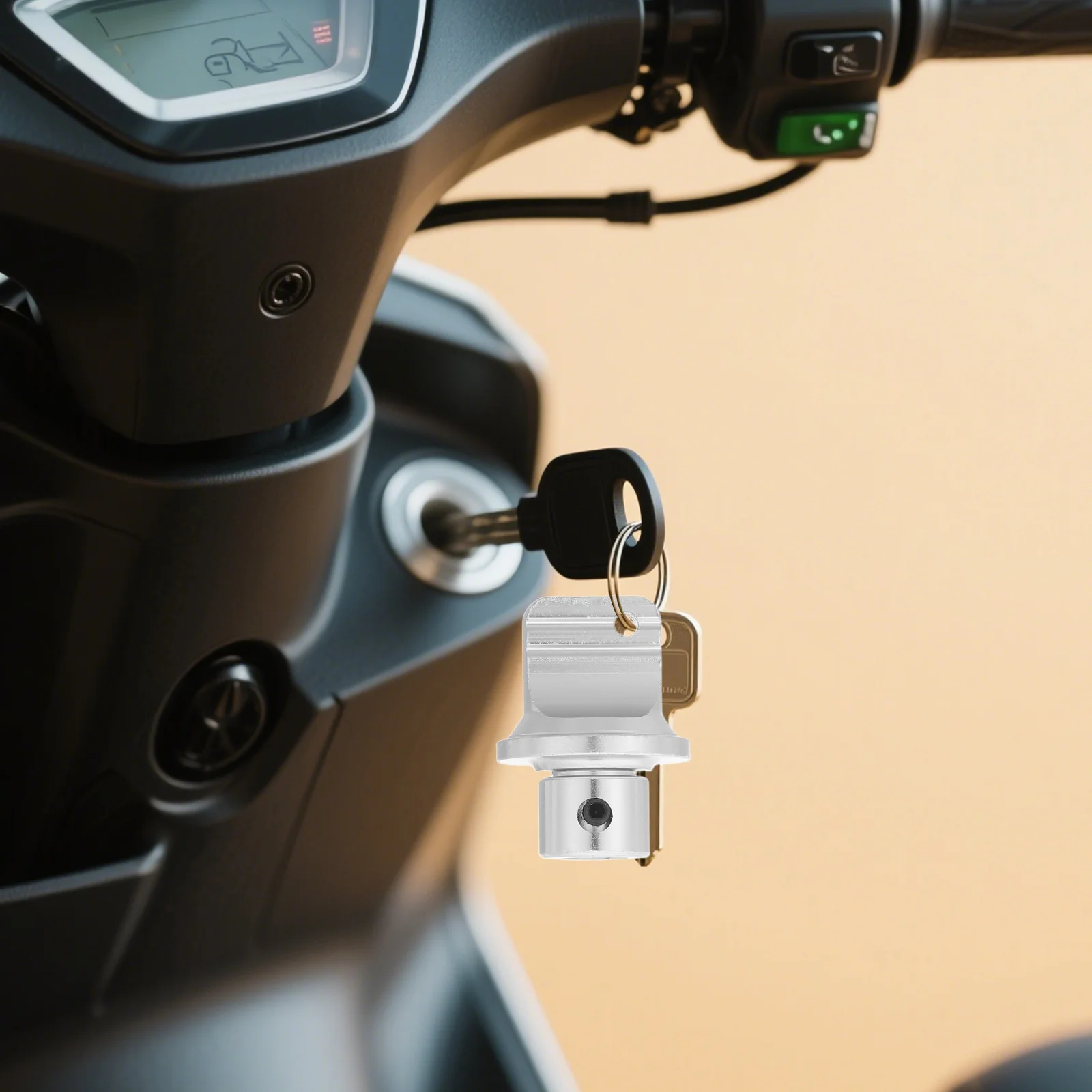 

Aluminum Alloy Motorcycle Key Head Lightweight Durable Replacement Part Easy Install Universal Key Cover For Electric