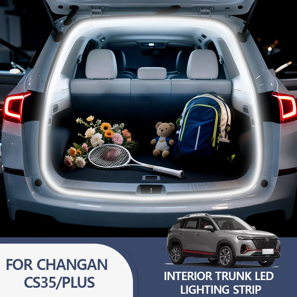 

FOR CHANGAN CS35/PLUS Rear Trunk LED Light Bar Strips Trunk Interior Decorative Lamp Strip Luggage Atmosphere Light