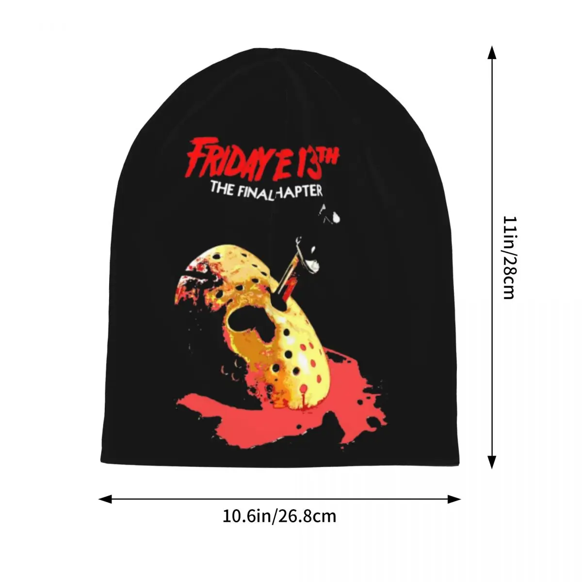 Sexta-feira 13 Jason Voorhees Chapéu de tricô para homens e mulheres, Horror Movie Bonnet, gorro macio, Halloween Chemo Cap, acessórios de inverno, populares