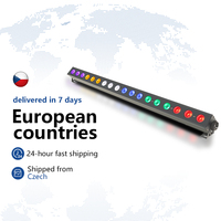 RGBWUV 6in1 LED 18x12w  Light Strip Silent Color Light Strip DMX512 Pixel Control Professional DJ Disco Wall Light Stage Light