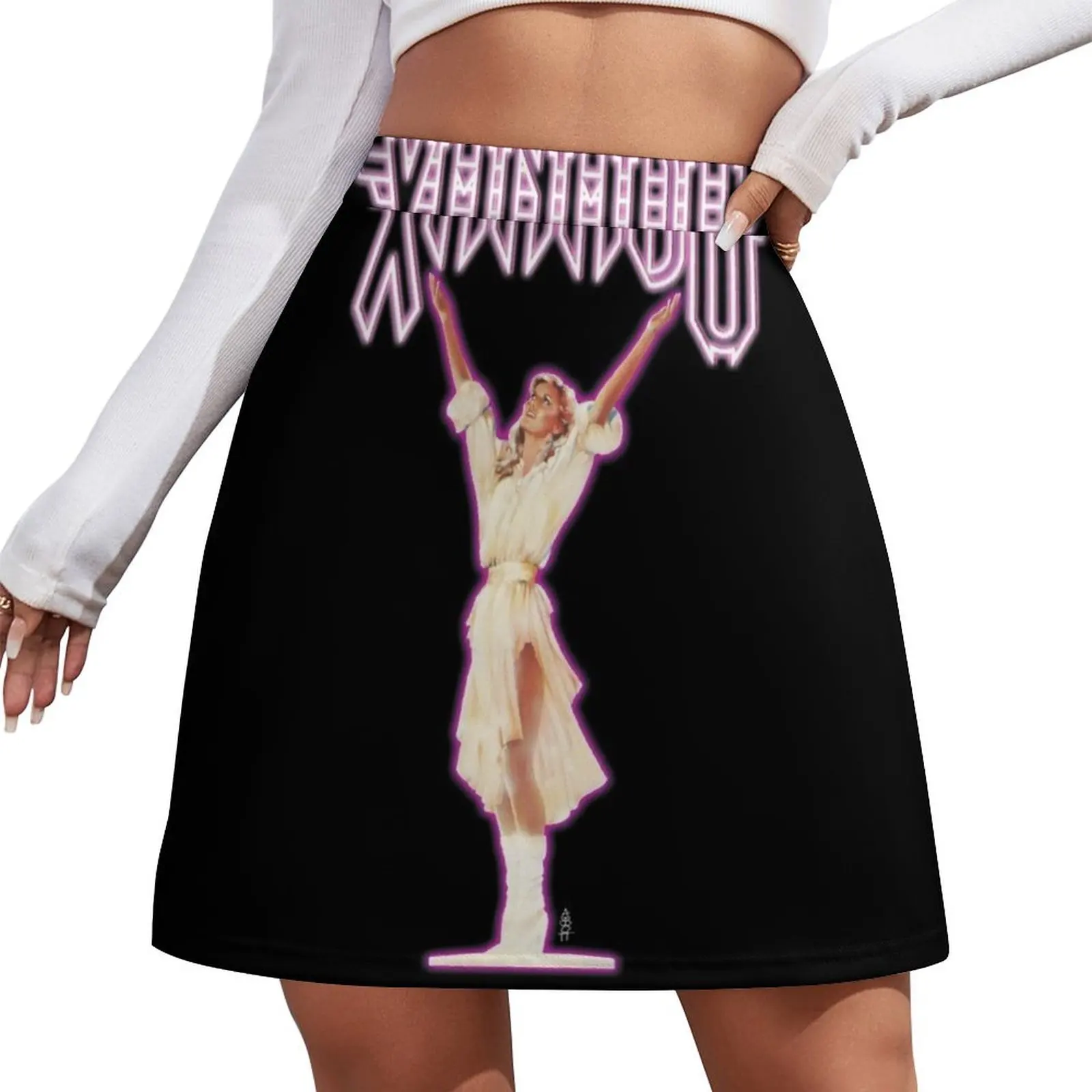 

XANADU Kira Olivia Newton-John - Purple Glow Mini Skirt japanese kawaii clothes 90s vintage clothes summer dress for women 2026