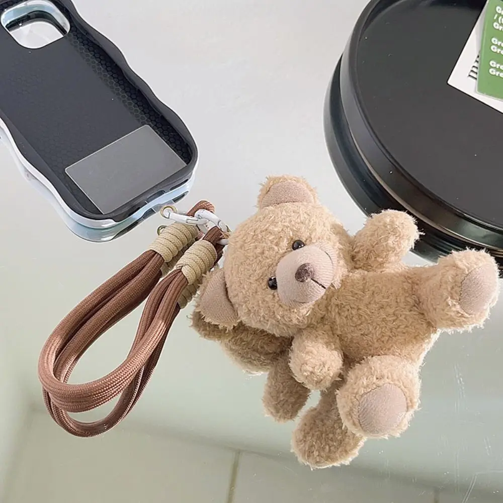 Stuffed Animals Plush Little Bear Keychain Plush Doll Soft Curly Plush Sitting Doll Animal Bear 10Cm Bear Bag Pendant Gifts