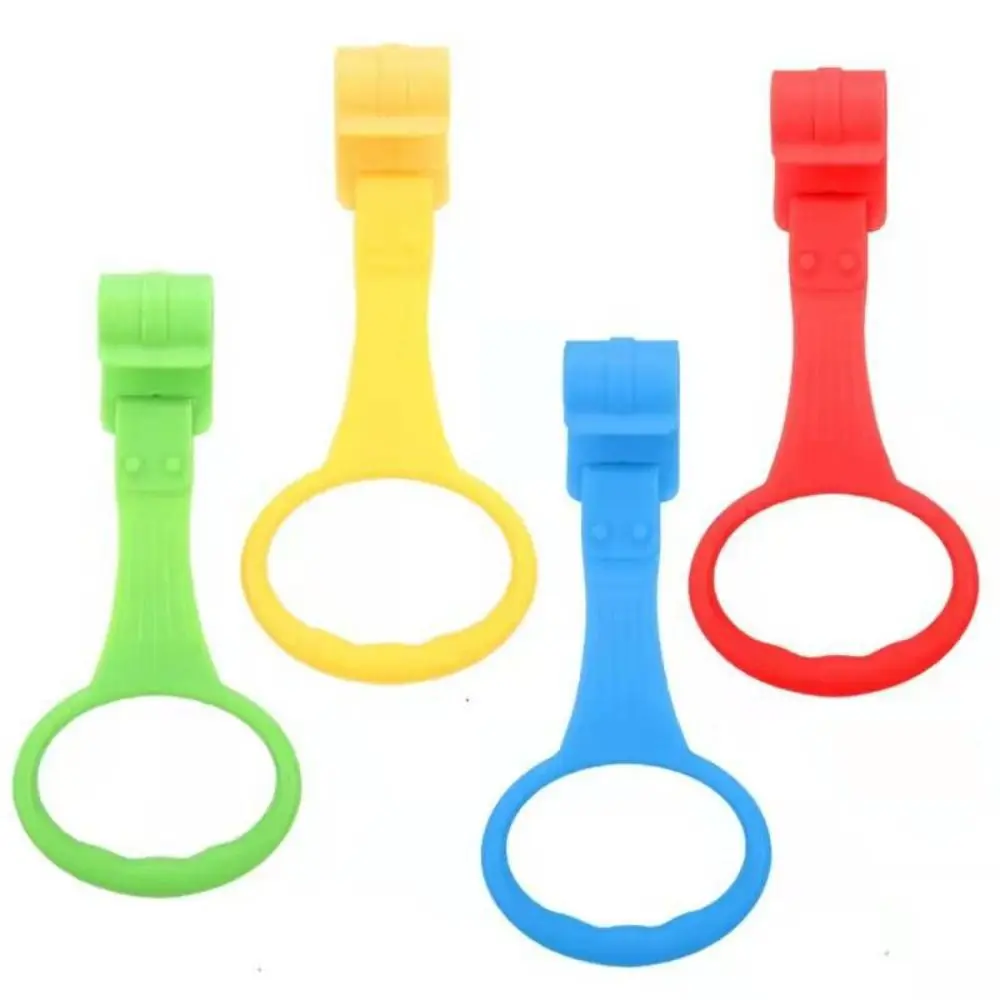 

2/4PCS Plastic Playpen Pull Ring Light Weight Baby Walking Assist Tools Stand Rings Playpen Accessories Baby Crib Hooks Playpen