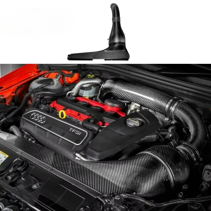 مدخل ألياف الكربون لسيارة VW Golf R GTI GLI MK7/7.5 Audi A3 S3 TT 2015+ أسود مطفي