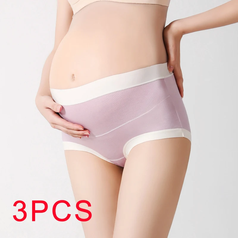 

3PCS/set Fashion Push Up Panties for Pregnant Woman High Waist Soft Briefs Breathable Comfort Maternity Dresses for Women Pants