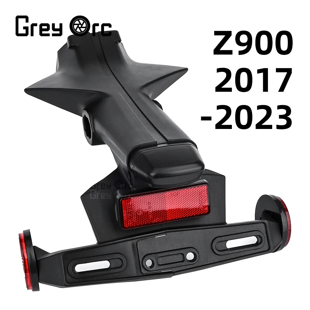 Z H2 Motorcycle License Number Plate Light Frame Holder Bracket Rear Fender Fit for KAWASAKI Z900 Z 900 2017-2023 ZH2 2020-2023