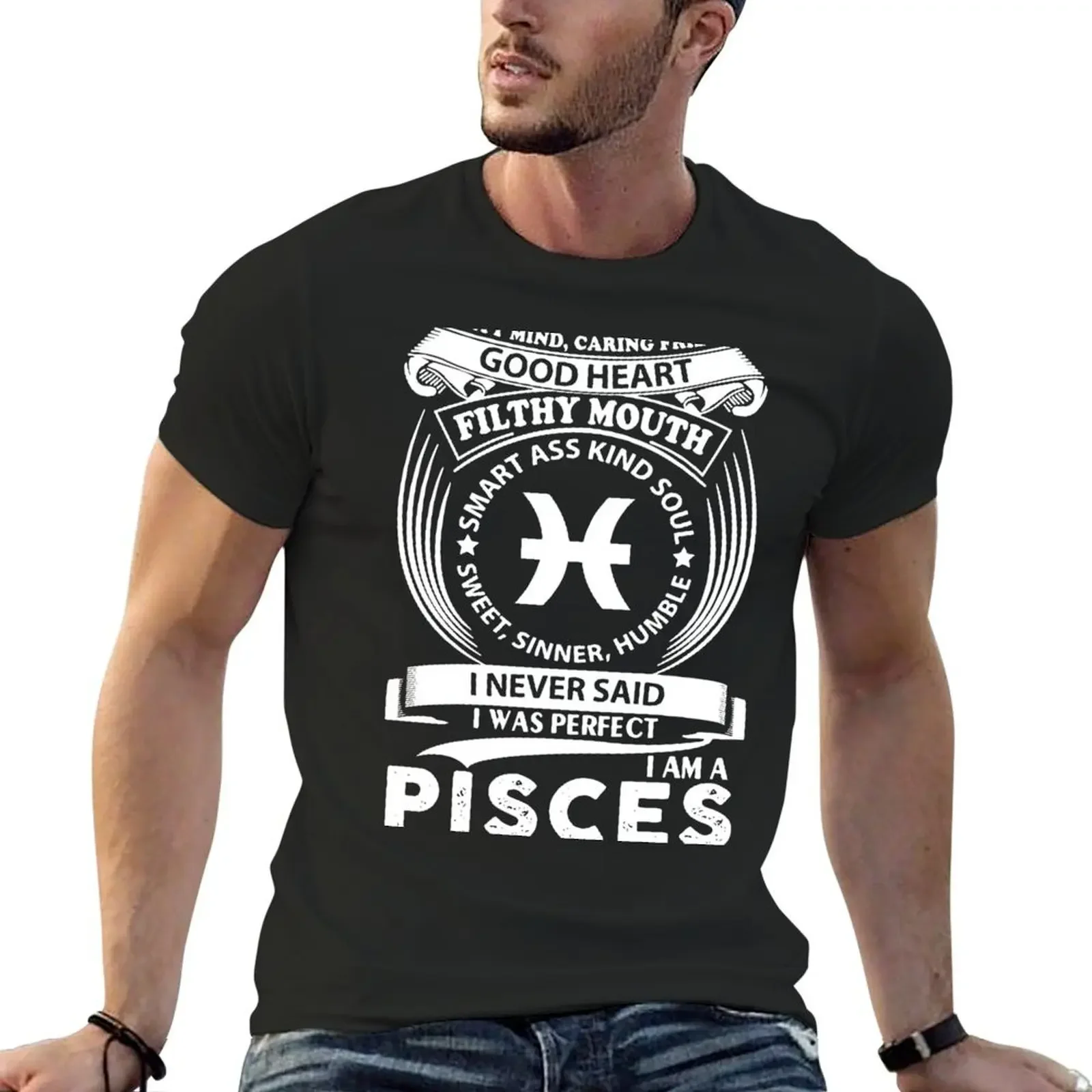 T shirts Hoodies Sweatshirts I Never Said I Was Perfect I Am A Pisces Zodiac Pisces T shirts T-Shirt