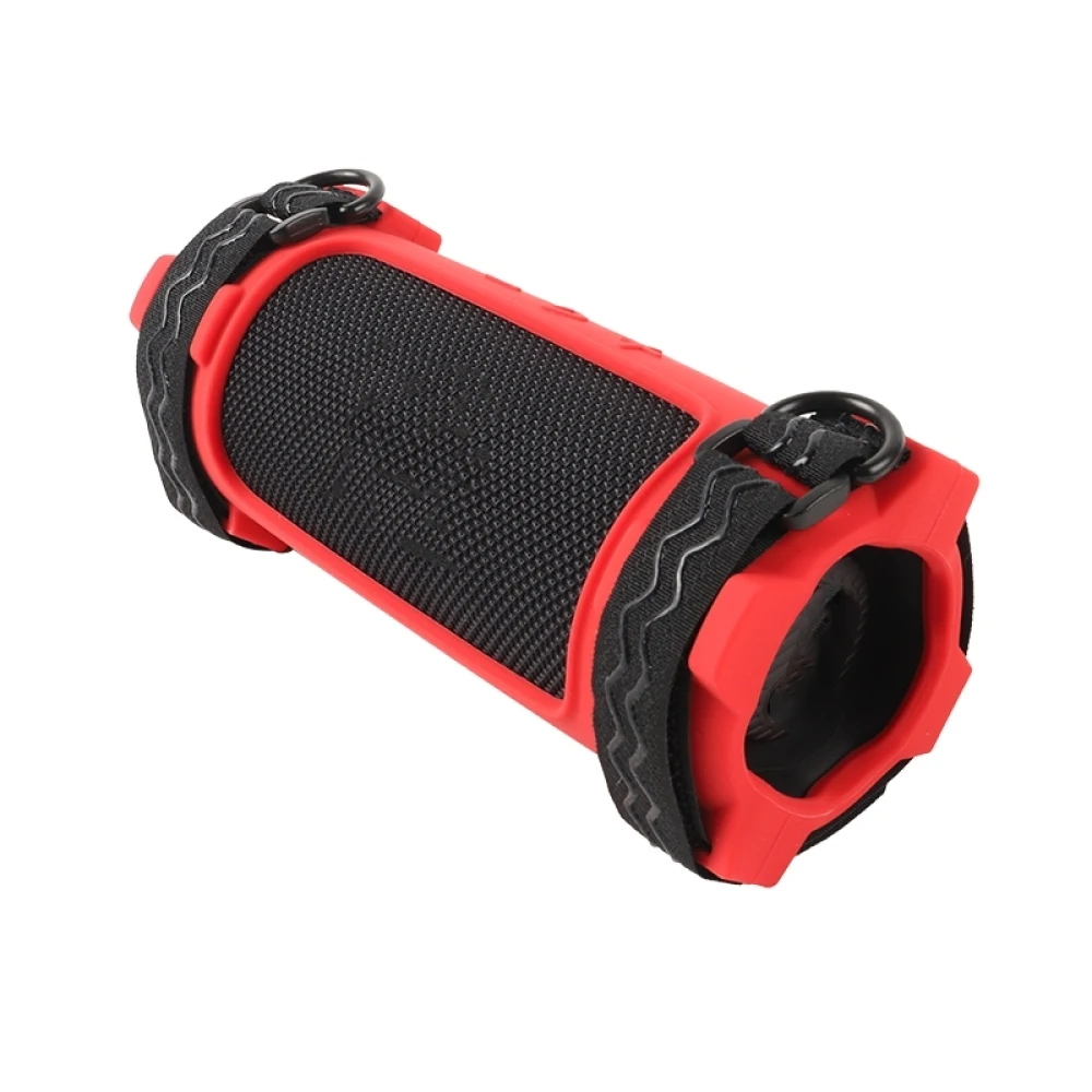 

Silicone Case For JBL Flip7 Speakers Drop Protection Simple Solid Color With Shoulder Strap