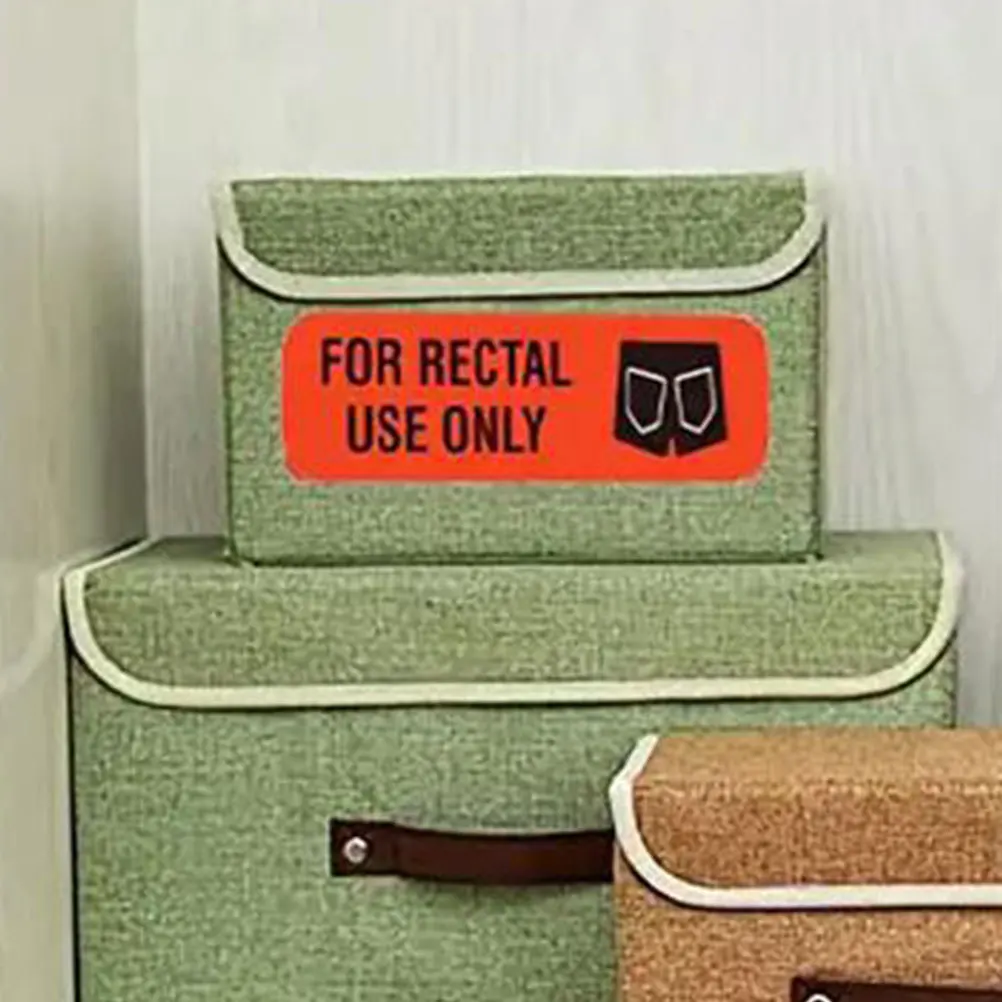 

20 Sheets Rectal Use Only Stickers Funny Adhesive Decals DIY Party Decorations Multi Surface Creative Funny Sticker Pack