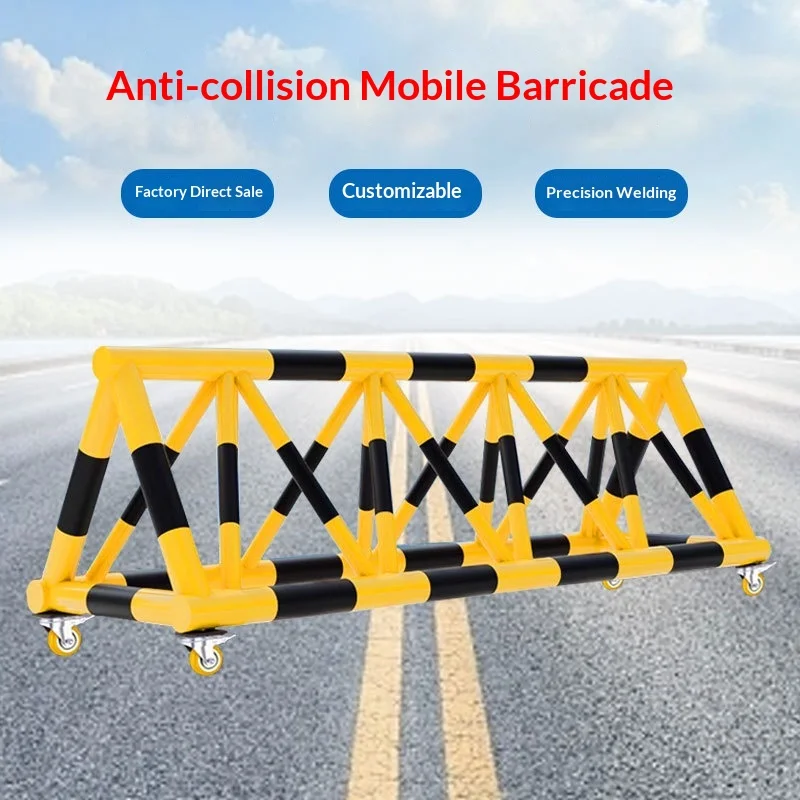High-quality customizable mobile traffic guardrail, anti-corrosion aluminum anti-collision traffic guardrail