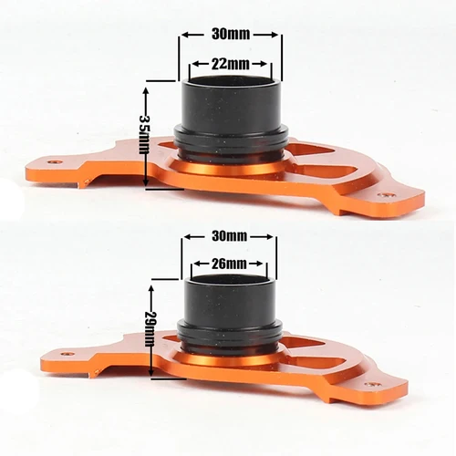 Imagen 2 del producto Cubierta de freno de motocicleta, protector de disco de freno delantero de 22mm y 26mm para KTM 125 150 200 250 300 350 450 500 EXC EXC-F EXC EXC-F 2016-2023