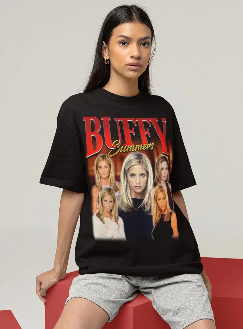 Buffy Summers Shirt, Buffy Summers T-shirt, T Shirt,sarah Michelle Gellar, Btvs Tee,retro Buffy Shirt