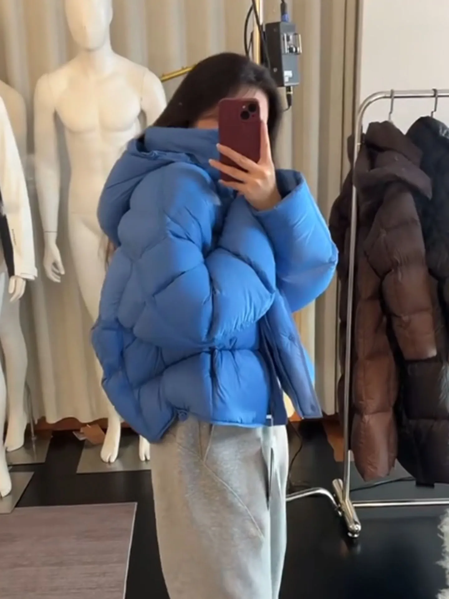 Único ort roxo feminino para baixo jaet coreano sle casaco de inverno thiened cintura alta fechamento com zíper casaco quente bunting