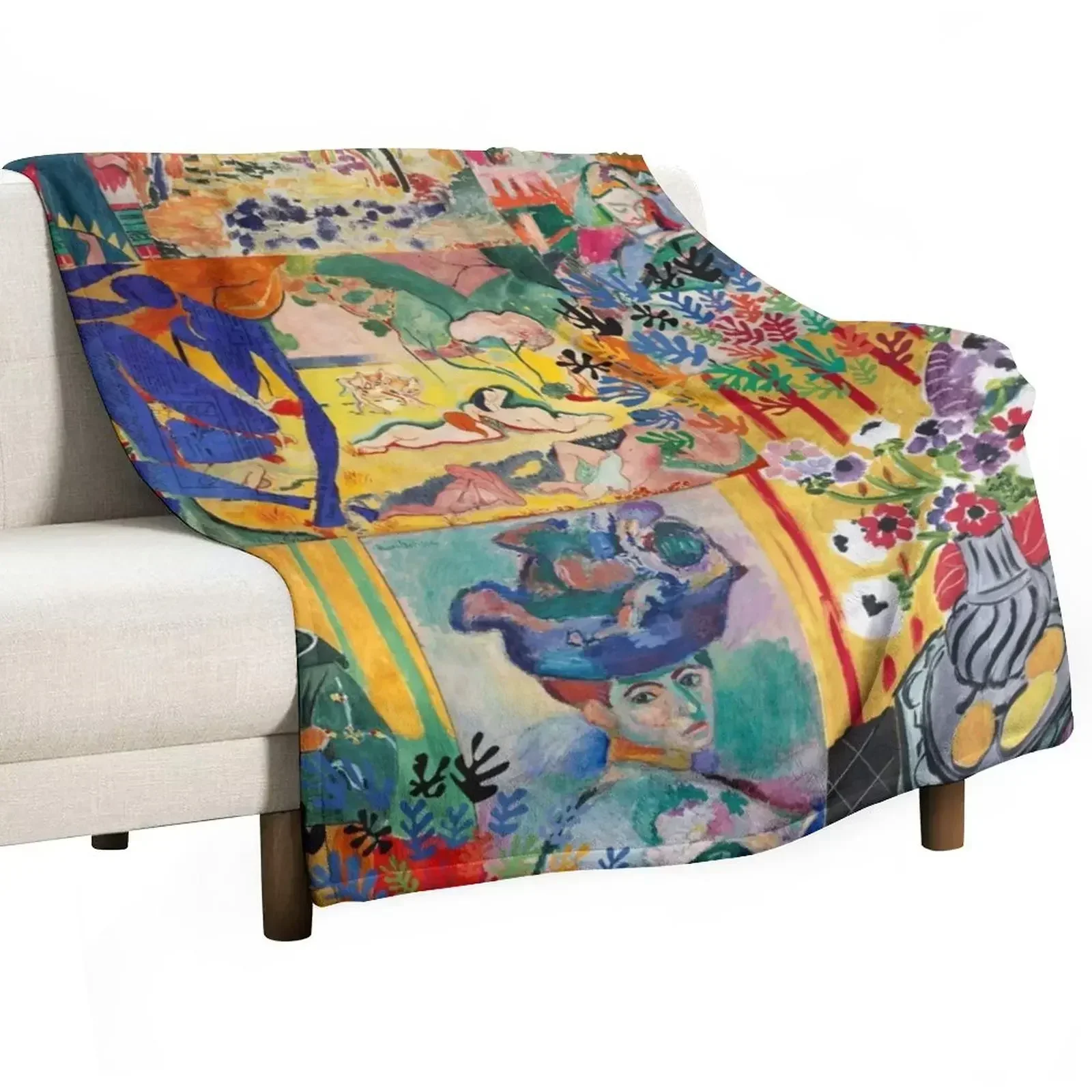 

Matisse Collage Throw Blanket Thermals For Travel Fashion Sofas Blankets