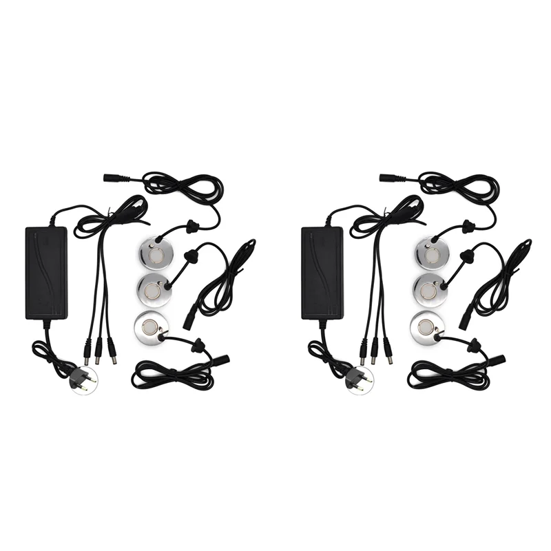 

2X туманообразователь, ультразвуковой увлажнитель воздуха, 3 шт., распылительные головки, фонтан, пруд, распылитель тумана, увлажнитель воздуха, вилка европейского стандарта