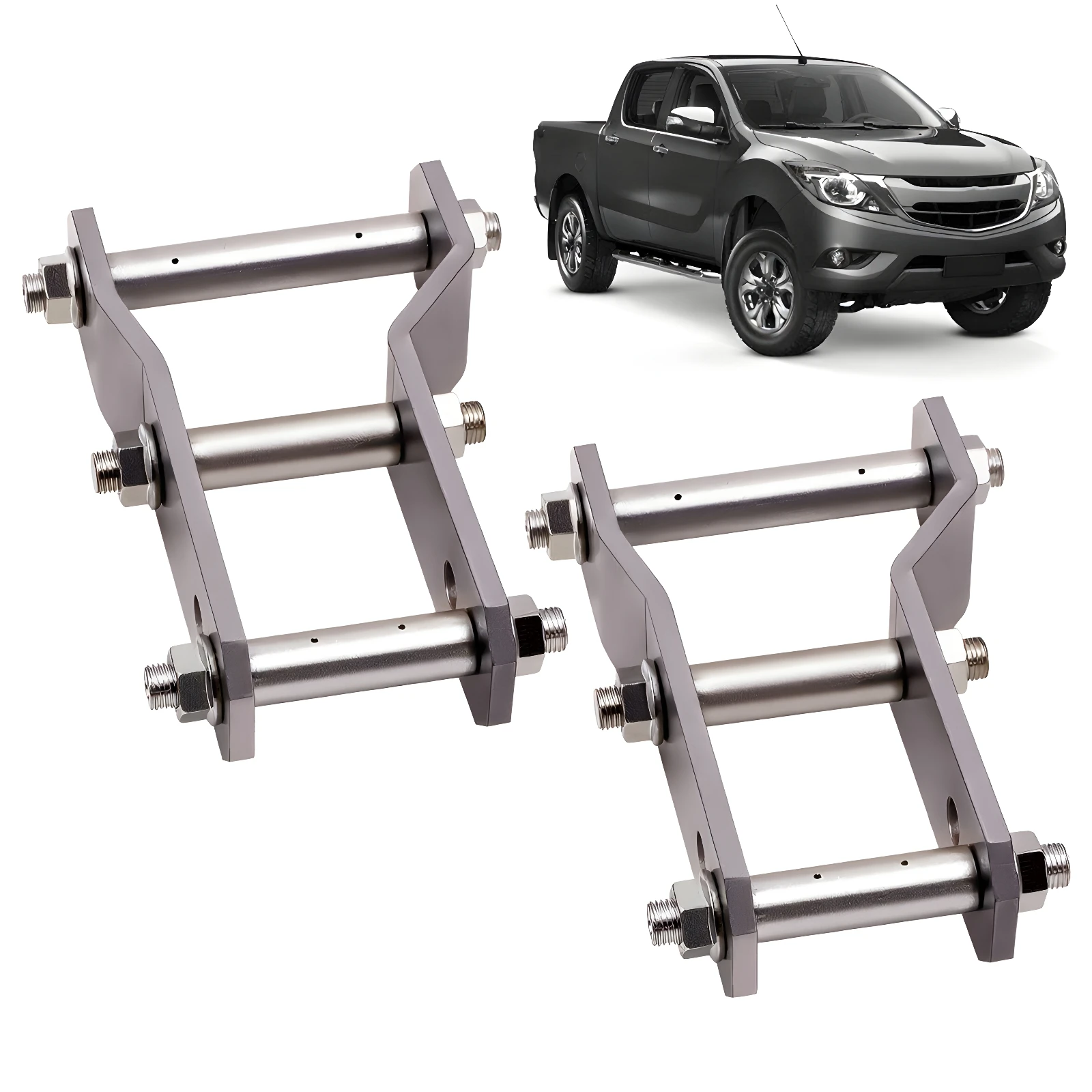 2 Inch Rear Shackle Lift Set for Ford Ranger Mazda BT50 Year 2012-ON