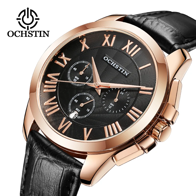 

Hot OCHSTIN 2024 Atmospheric Trend Multifunction Automatic Quartz Movement Waterproof Watch Men's Quartz Watch