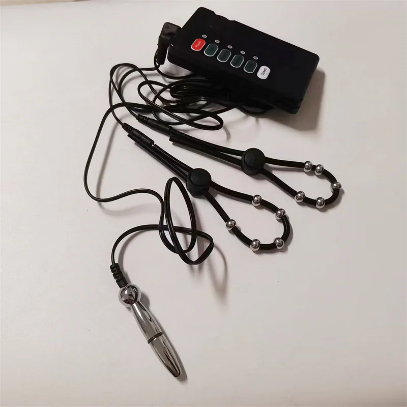 صدمة كهربائية الذكور خواتم الديك لعبة استثارة القضيب المعادن مجرى البول السبر قضيب الحصان العين تحفيز الاستمناء الجنس لعب للرجال