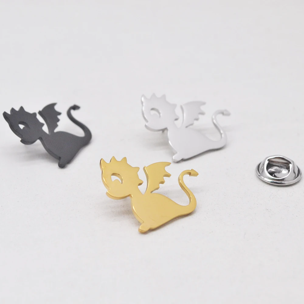 

Fantasy Flying Mini Dragon Brooch, a Gender-neutral, Trendy and Cute Accessory