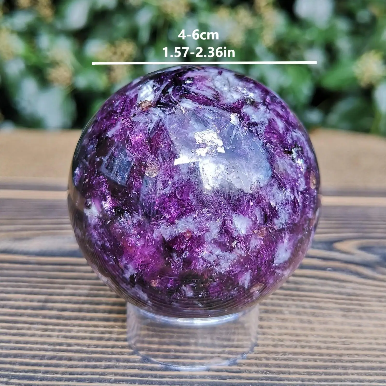 Purple Lithia Mica Crystal Sphere ，Lepidolite Crystal Ball ，Mica Sparkle Crystal Sphere，Natural crystal balls, home furnishings