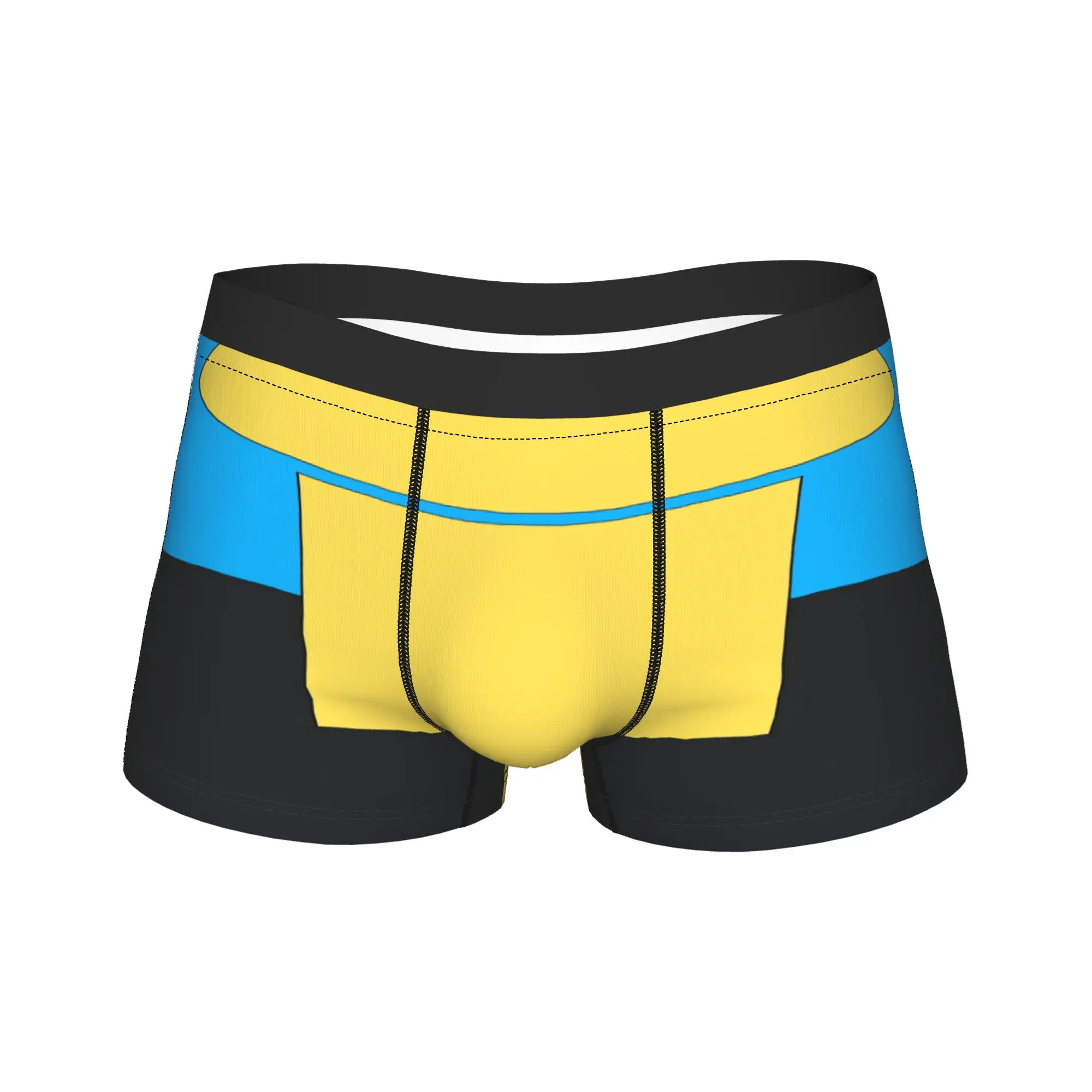 Funny Anime Comic Print Underwear  Design Boxer Shorts Quality Men Panties Breathable Shorts Briefs Birthday Gift