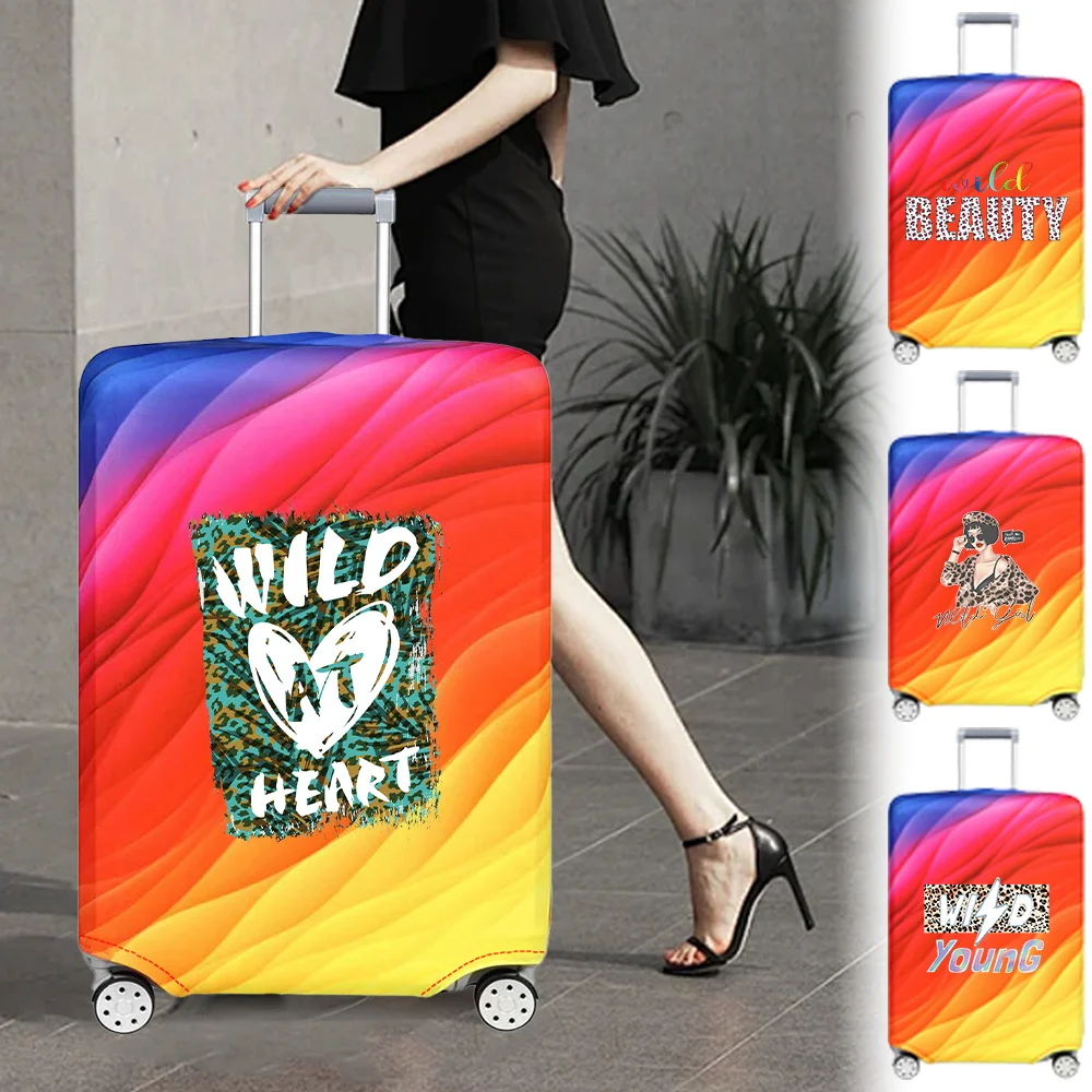 

New Trolley Box Cover Thick Elastic Anti-Scratch Protective Suitcase Covers 18-32inch Wild Printing Series Travel Accessories