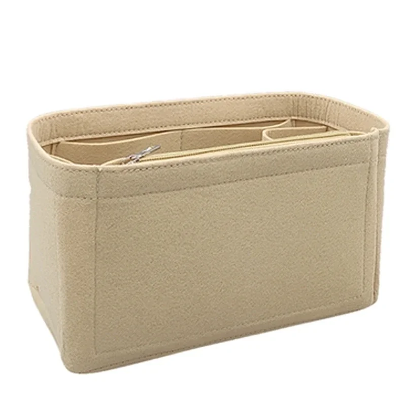 Felt Bag Organizer Inner Liner Pocket Upgrade Accessories For Hermes Lindy 26 30 34 Handbag Portable Cosmetic Storage Insert Bag