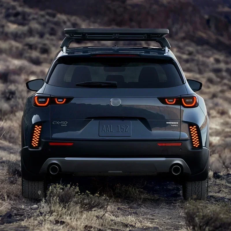 

Автомобильные светодиодные лампы заднего бампера для Mazda CX-50 CX50 2023, стоп-сигнал, указатель поворота, резервный отражатель, задние противотуманные фонари