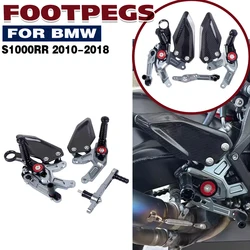 BMW S1000RR R S 1000 RR S1000 RR 2015-2018 탄소 섬유 조절식 리어셋 알루미늄 발받침 풋 레스트 풋 페그 액세서리