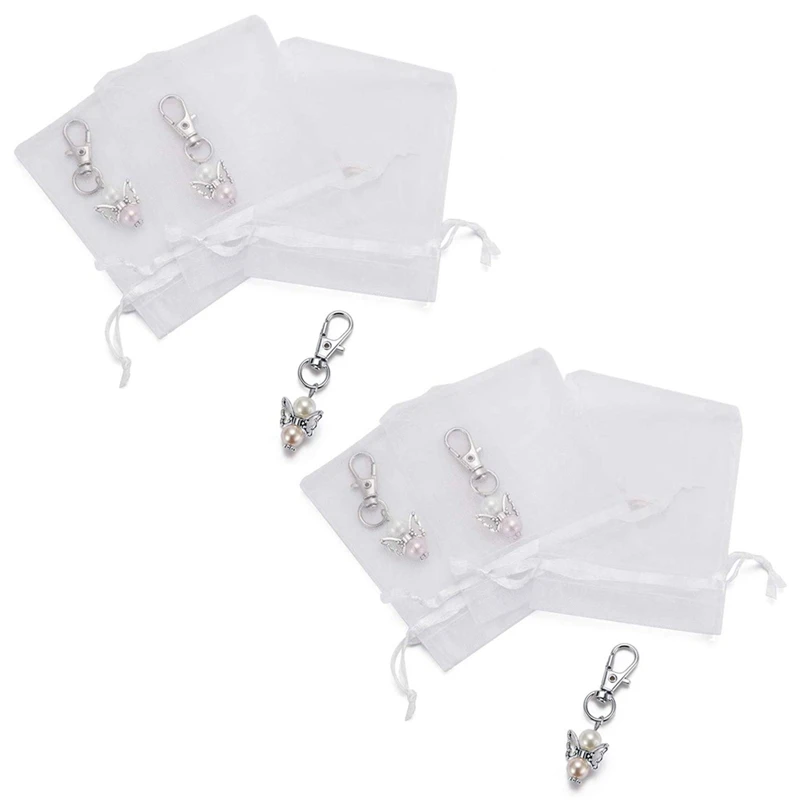 Promotion!60 Pieces Organza Bags Wedding Favors Baptism Pendants Christmas Communion Confirmation Gifts For Guests