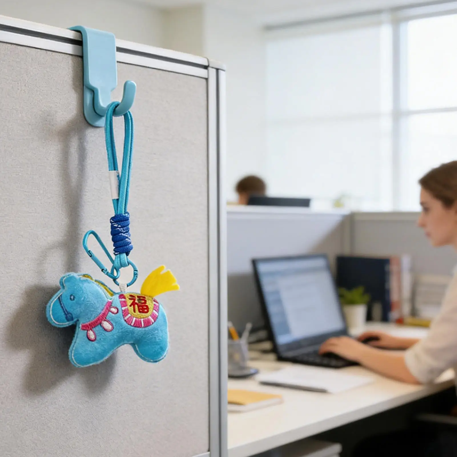 Pferd Stofftier Schlüsselanhänger Chinesisches Neujahr Tier Plüsch Schlüsselanhänger Taschenanhänger für Urlaub Geburtstagsfeier Jungen Mädchen