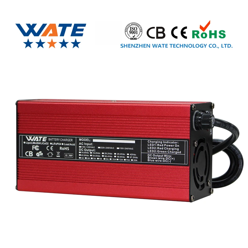 Lead acid 48V 12A charger intelligent aluminum shell suitable for 48V outdoor lead-acid battery robot safety and stability