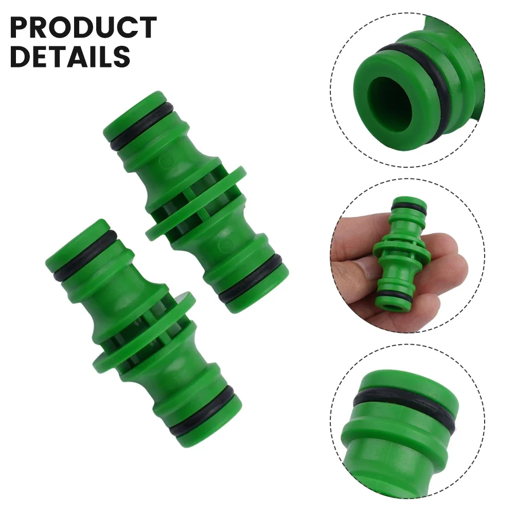 Hose Pipe Connector Double Male Plastic Quick Fix Click On Rubber O Ring Garden Watering Supplies Accessories And Parts