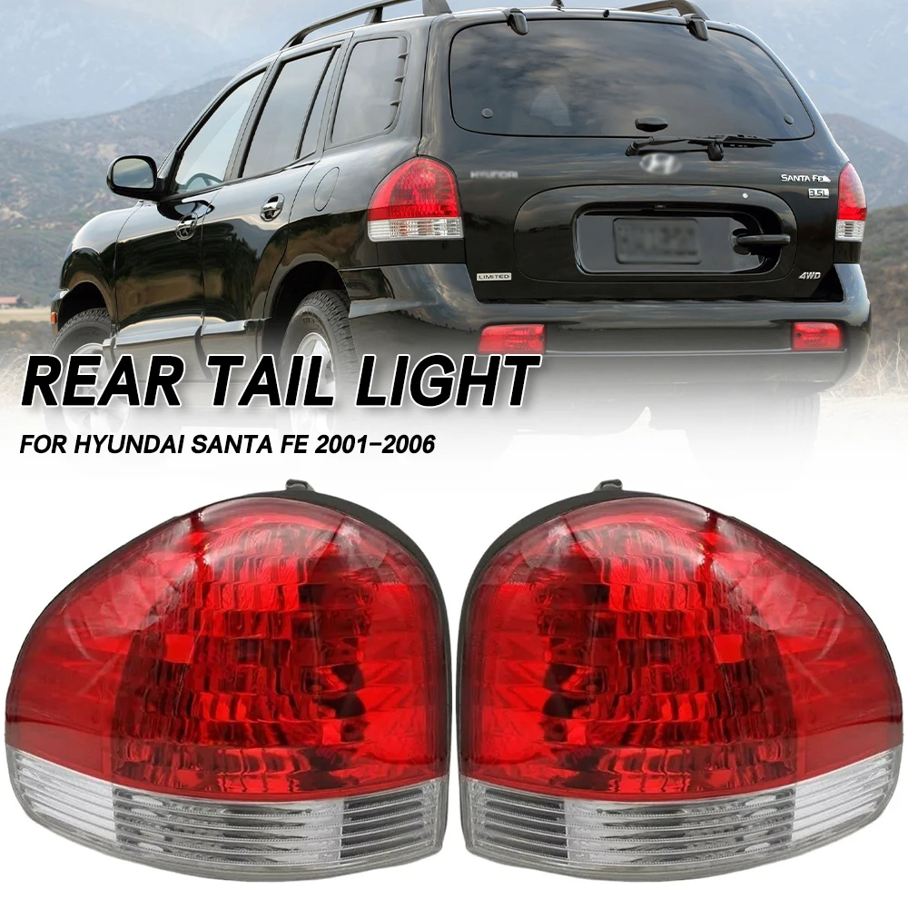 

Left/Right Side Car Tail light Rear Bumper Light Stop Brake Lamp Turn Signal Warning For Hyundai Santa Fe 2001-006