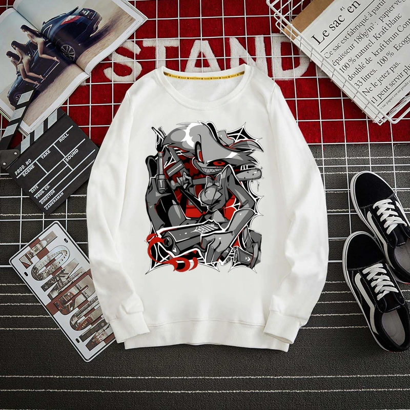 Hazbin Hotels Alastor Hoodies Spring Autumn Male Casual Sweatshirts Men's Hoodies Sweatshirt Tops