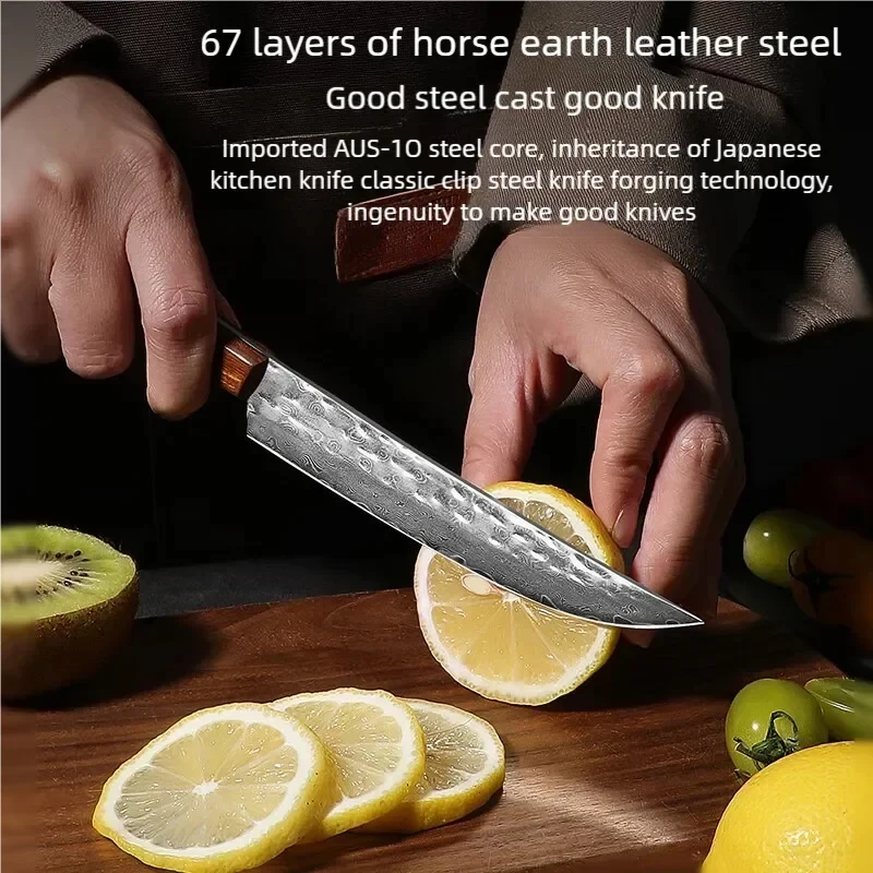 سكين فاكهة دمشق مستورد لقطع اللحوم والعظام سكين خاص لقطع البطيخ وتقشير الفاكهة سكين صغير #4