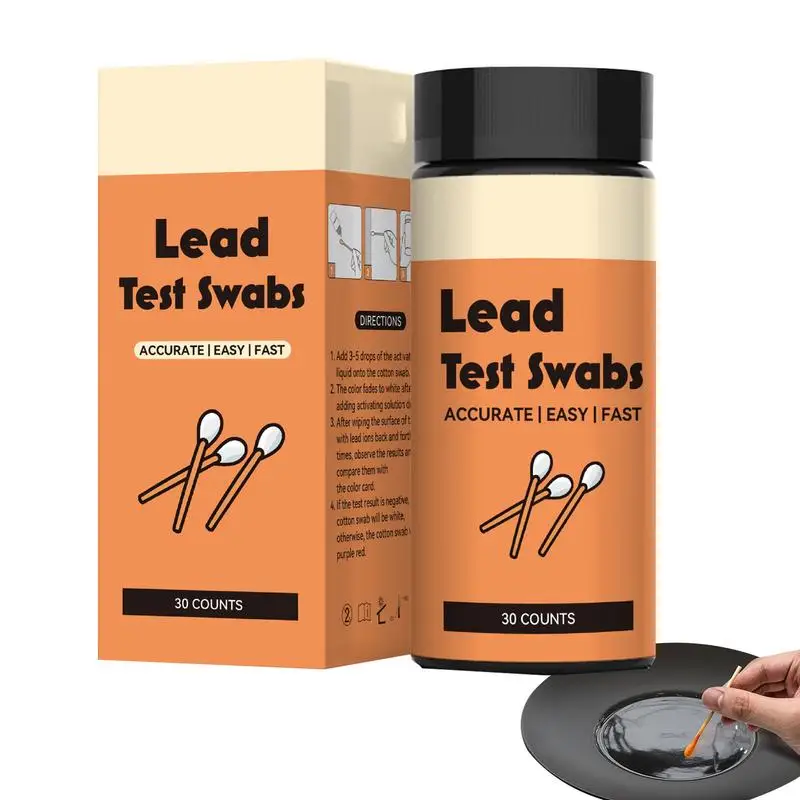 

Lead Based Paint Test Kit Accurate Lead Check Swabs 30 Pcs Results in 30 Seconds Instant Lead Test for Painted Wood Plaster