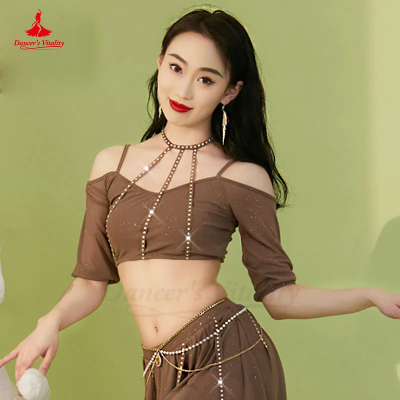 Belly Dance Costume Summer New Short Skirt Training Tops Performance Clothing Oriental Dancing Practice Clothes Bellydance Wear