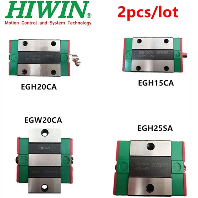 2pcs Original HIWIN EGH15CA EGH15SA EGW15CA EGH20CA EGH20SA EGW20CA EGH25CA EGH25SA EGW25CA EGH30CA linear carriage block CNC