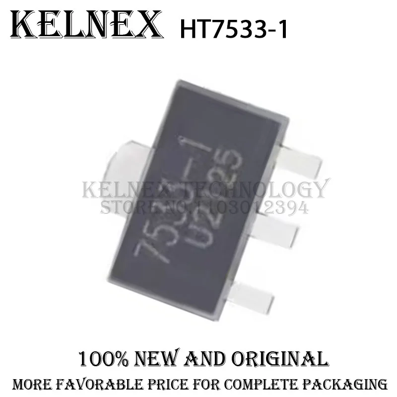 20pcs HT7533-1 SOT-89-3 TO-92-3 SOT-23-5 Linear Voltage Regulator (LDO) 3.3V