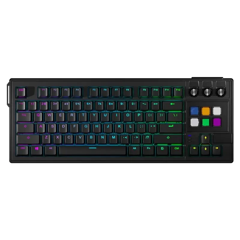 K1 PRO Visual LCD AI Keyboard 80% Gaming Mechanical Keyboard Macro Wired Detachable Cable RGB Backlight Hot Swap