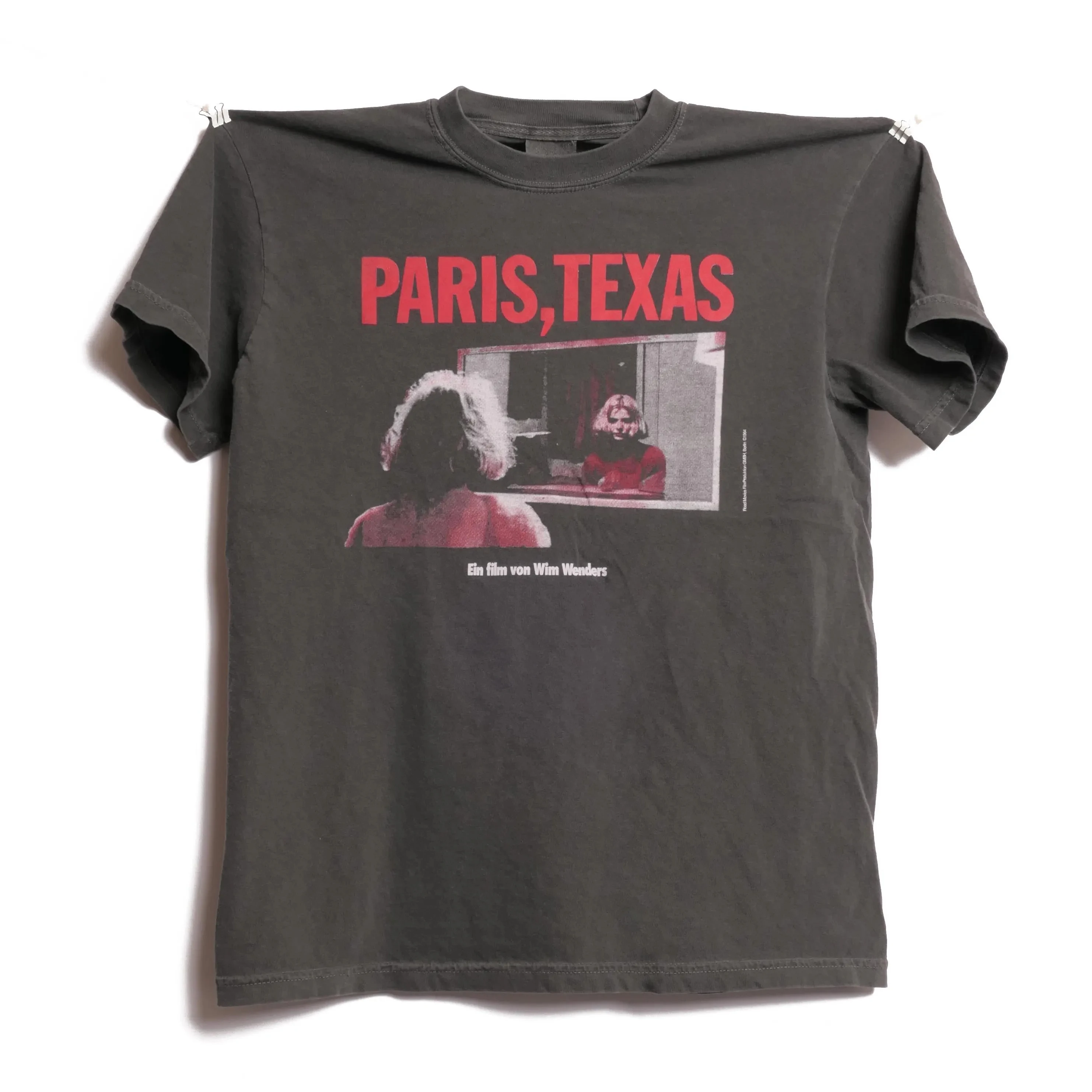 Summer Women's Vintage Paris Texas T-shirt Pure Cotton and Breathable Short Sleeve Streetwear Oversized Loose Casual