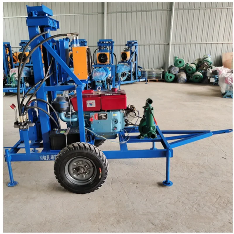 YGYG 22hp Diesel Engine 120m Drill Rig Water Wells For Geothermal Drill Farm Diamond Wear Bitb